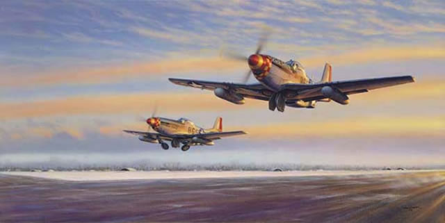 "Leiston Legends" - Jim Laurier - P-51 Mustang 357th Fighter Group Art